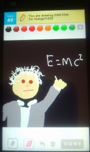 Einstein in Drawsomething