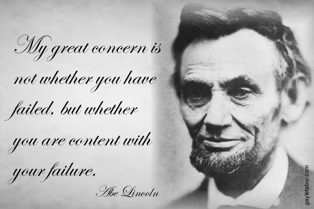 Abe Failure Quote