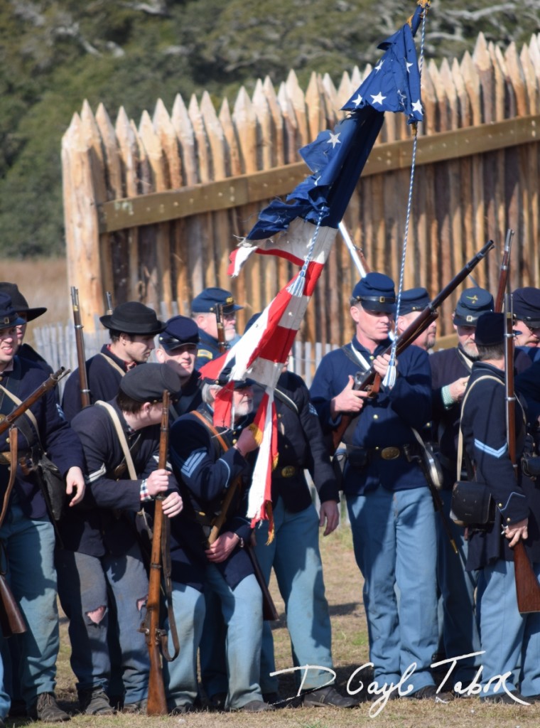 Fort Fisher Reinactment 2015 federal forces 2