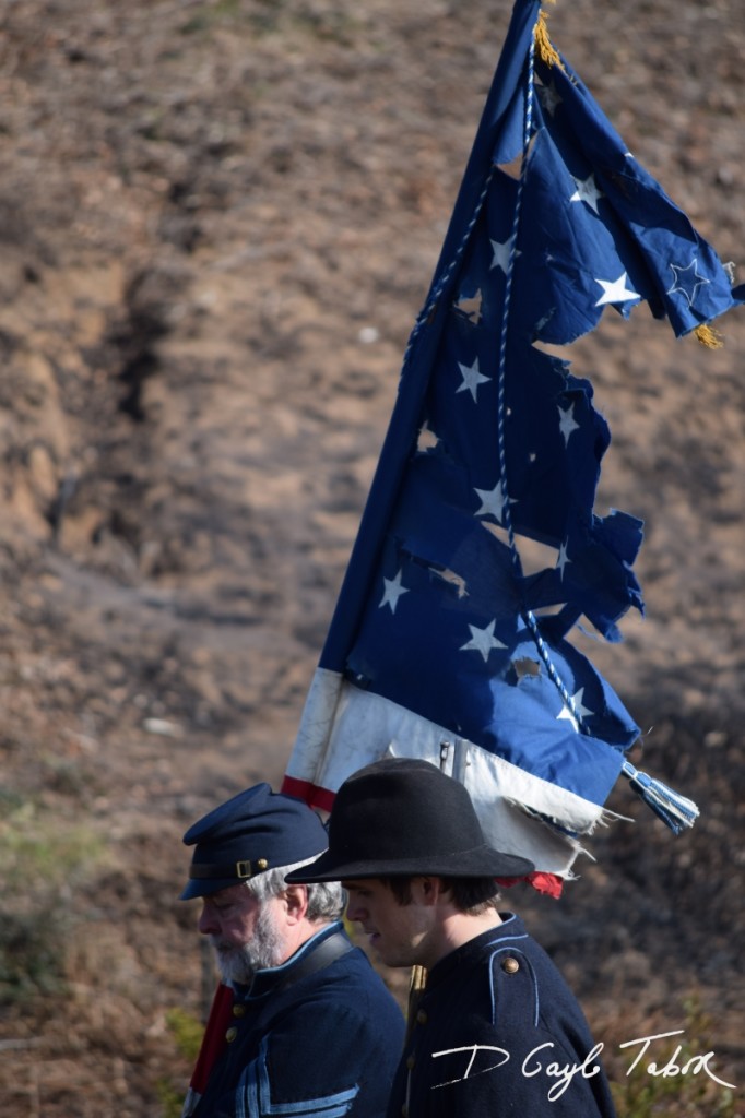 Fort Fisher Reinactment 2015 federal forces flag