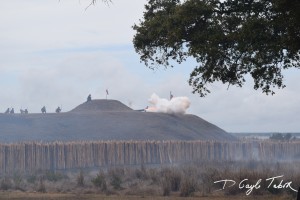 Fort Fisher Reinactment 2015 firing the cannon 1