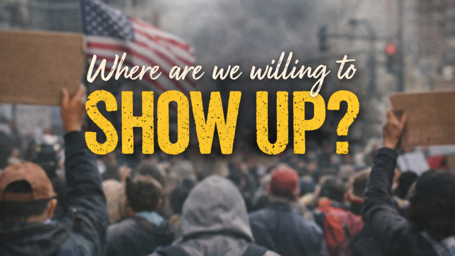 Where Are You Willing to Show Up over protesters